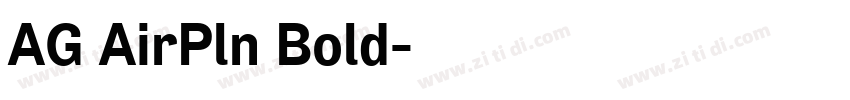 AG AirPln Bold字体转换